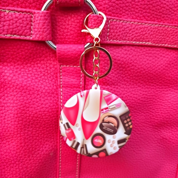 Mirror Bag Charm/Key Chain NEW - Picture 2 of 5